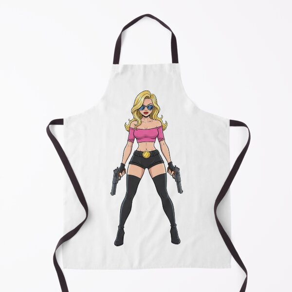 Item preview, Badass Blonde Gun Girl designed and sold by HolaJosephina.