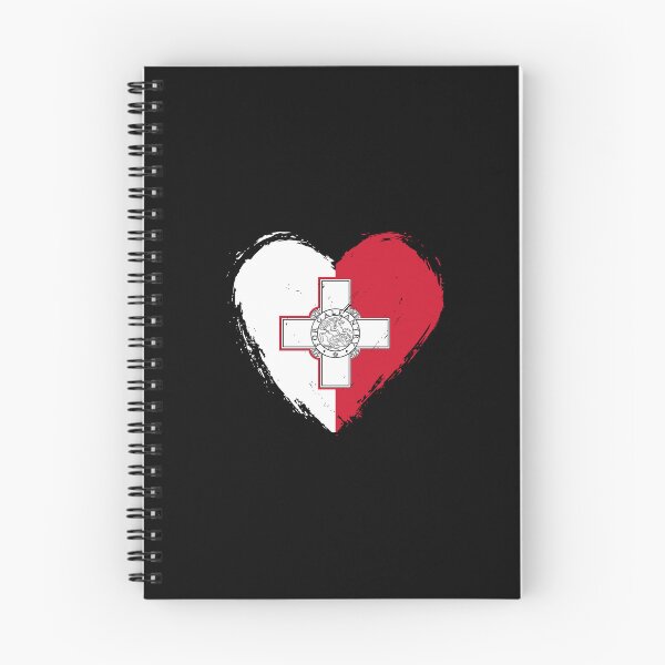 Item preview, Distressed Malta Flag Heart MT designed and sold by shitpostee.