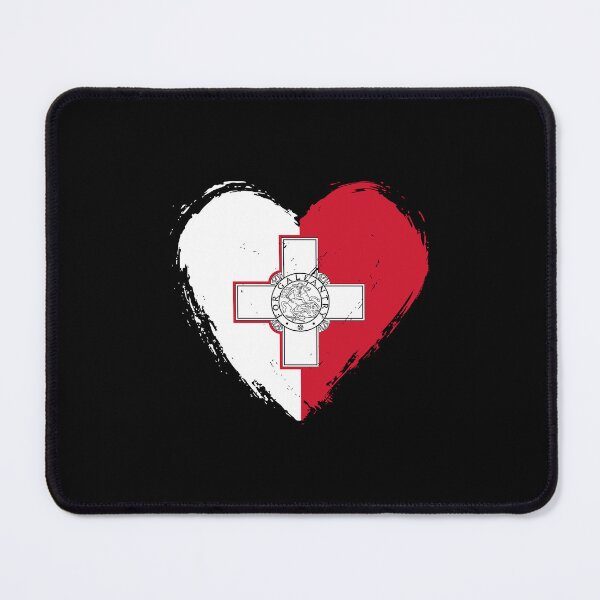 Item preview, Distressed Malta Flag Heart MT designed and sold by shitpostee.