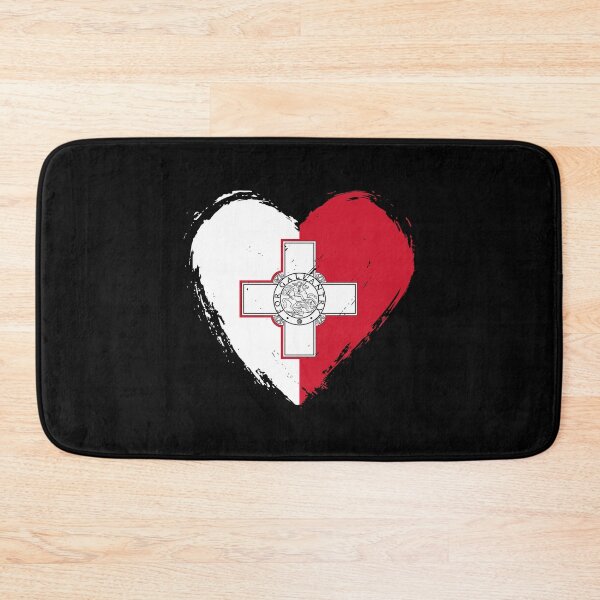 Item preview, Distressed Malta Flag Heart MT designed and sold by shitpostee.