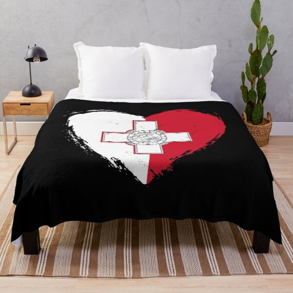 Item preview, Distressed Malta Flag Heart MT designed and sold by shitpostee.