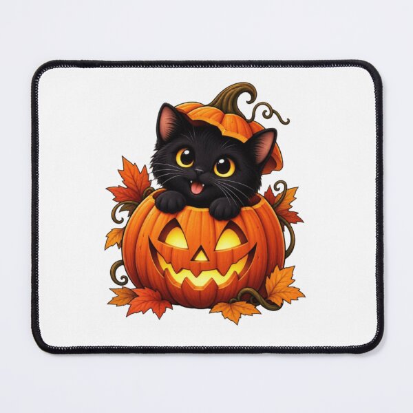Item preview, Black Cat Pumpkin – Cute Halloween Cat designed and sold by 1PRINTORA1.