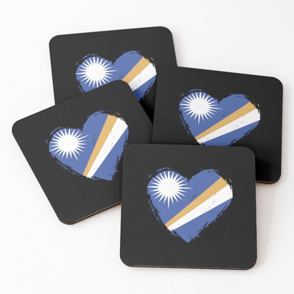 Item preview, Distressed Marshall Islands Flag Heart MH designed and sold by shitpostee.
