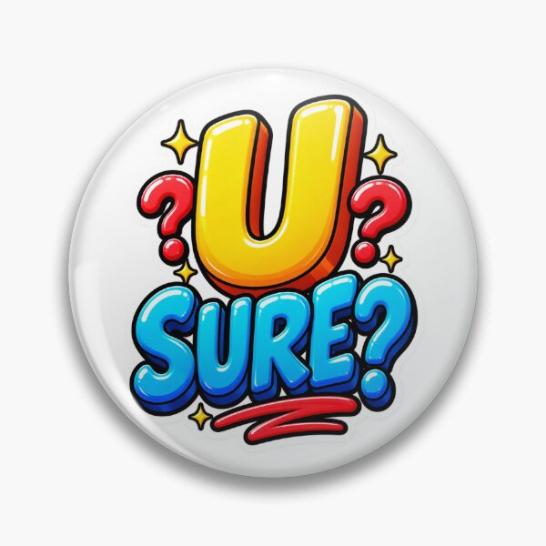 Item preview, U Sure Funny Sarcastic Papercraft Typography Design designed and sold by Promoffy.