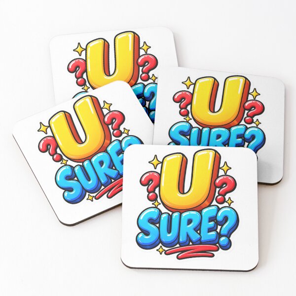Item preview, U Sure Funny Sarcastic Papercraft Typography Design designed and sold by Promoffy.