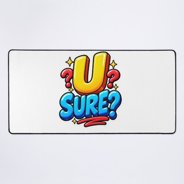 Item preview, U Sure Funny Sarcastic Papercraft Typography Design designed and sold by Promoffy.