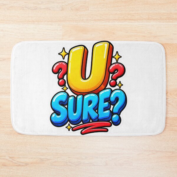 Item preview, U Sure Funny Sarcastic Papercraft Typography Design designed and sold by Promoffy.
