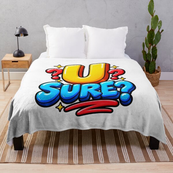 Item preview, U Sure Funny Sarcastic Papercraft Typography Design designed and sold by Promoffy.