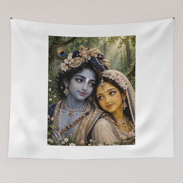 Item preview, Radha and Krishna Art designed and sold by AngeliqueArt.