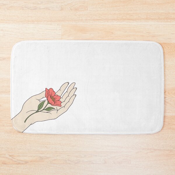 Item preview, Open Hand With Flower Minimal Line Art Gentle Botanical Symbol Kindness Growth Hope Vector Illustration designed and sold by OnPointOutfits.