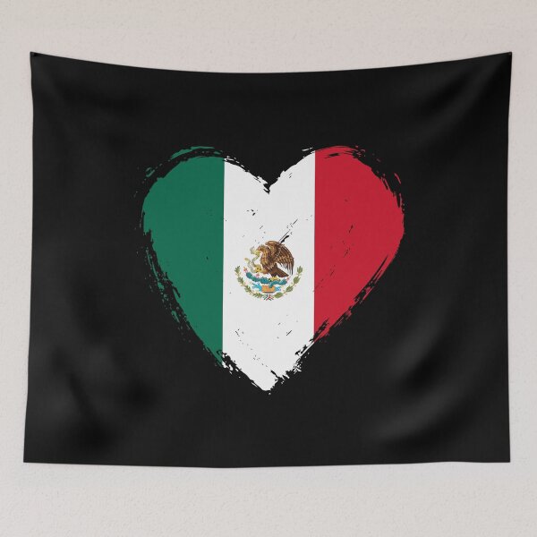 Item preview, Distressed Mexico Flag Heart MX designed and sold by shitpostee.