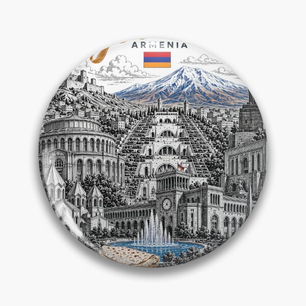 Item preview, Yerevan Armenia Vintage Travel Poster Art designed and sold by CHC.