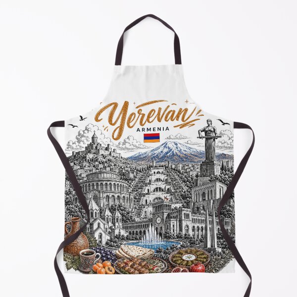 Item preview, Yerevan Armenia Vintage Travel Poster Art designed and sold by MiSC Studio.