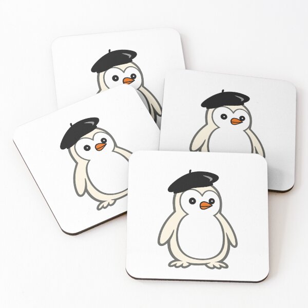 Item preview, Pippo French Beret | Minimalist penguin in France look designed and sold by Pippo-Penguin.