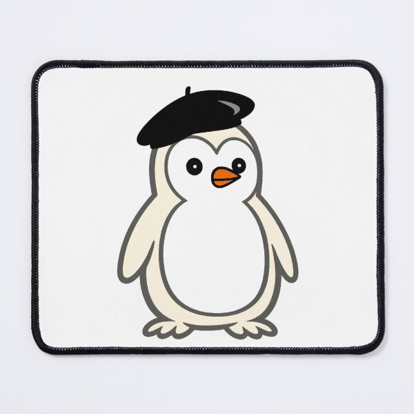 Item preview, Pippo French Beret | Minimalist penguin in France look designed and sold by Pippo-Penguin.