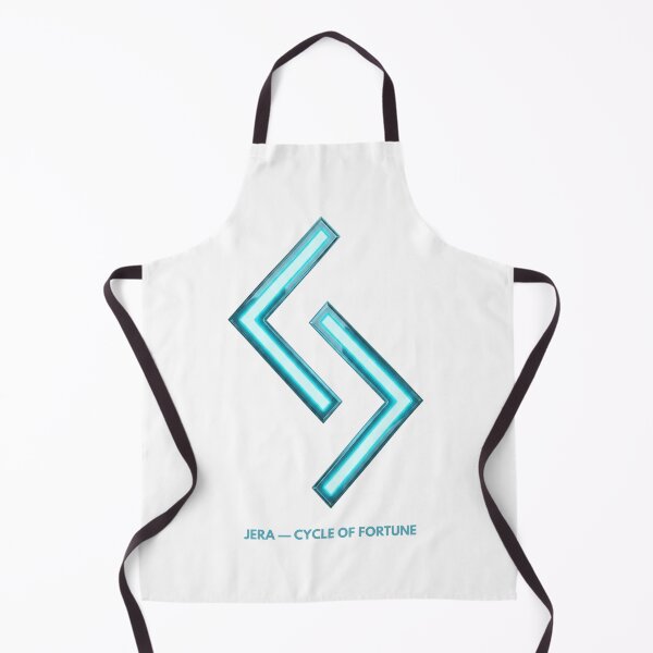 Item preview, Norse Jera Rune Cycle of Fortune Symbol Neon Glow designed and sold by CalmFrameArt.