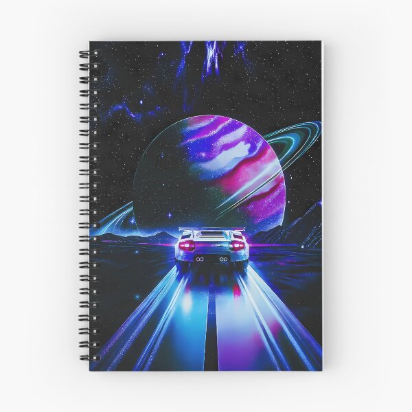 Item preview, Retro Synthwave Supercar Driving Toward Planet designed and sold by RobertJes.