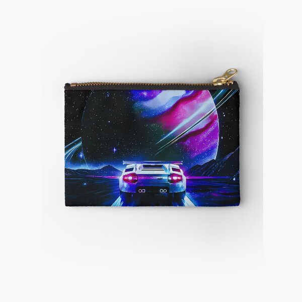 Item preview, Retro Synthwave Supercar Driving Toward Planet designed and sold by RobertJes.