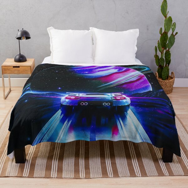 Item preview, Retro Synthwave Supercar Driving Toward Planet designed and sold by RobertJes.