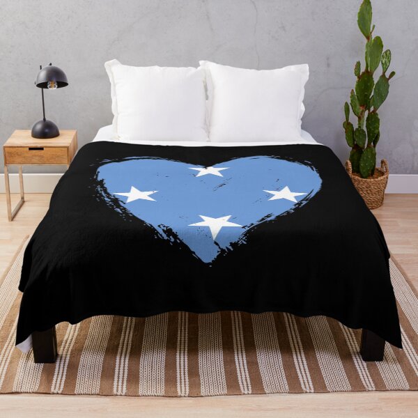 Item preview, Distressed Micronesia Flag Heart FM designed and sold by shitpostee.