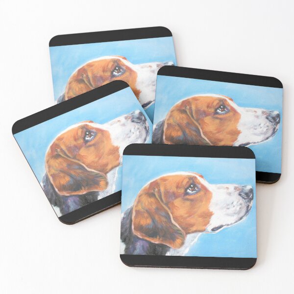 Item preview, Pintura artística de Foxhound americano designed and sold by Demakusan.