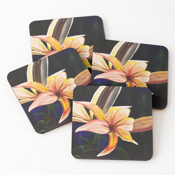 Item preview, Neon Night Lily Glow Painting designed and sold by ArtistsAtticWI.