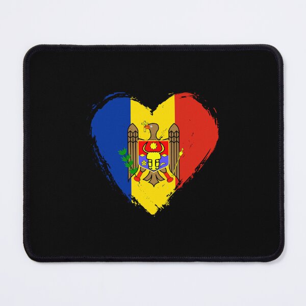 Item preview, Distressed Moldova Flag Heart MD designed and sold by shitpostee.