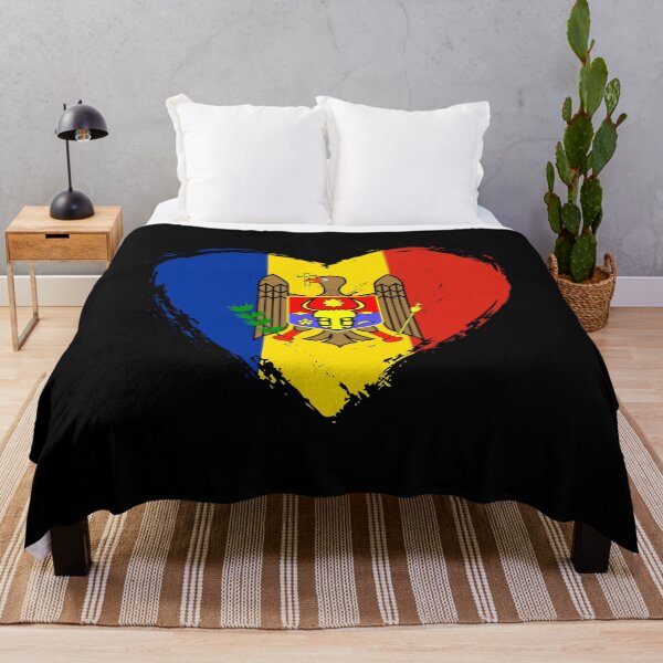Item preview, Distressed Moldova Flag Heart MD designed and sold by shitpostee.