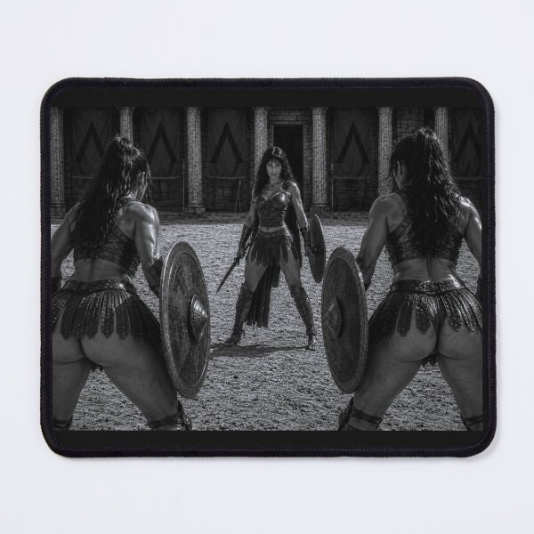 Item preview, Spartan Warrior Standoff – Black & White Ancient Greece Arena Art designed and sold by Ancient-Era.