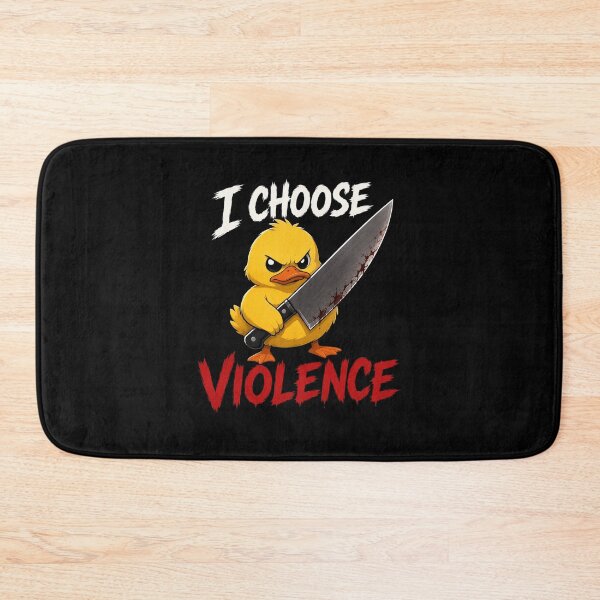 Item preview, I Choose Violence Yellow Duck  designed and sold by TheEndDesign.