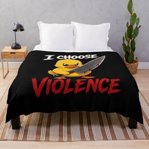 Item preview, I Choose Violence Yellow Duck designed and sold by TheEndDesign.