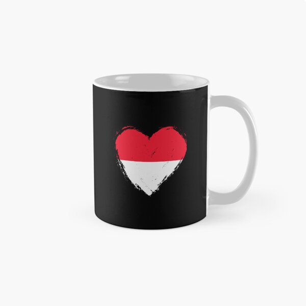 Item preview, Distressed Monaco Flag Heart MC designed and sold by shitpostee.