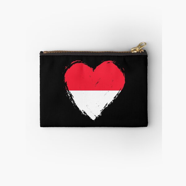 Item preview, Distressed Monaco Flag Heart MC designed and sold by shitpostee.