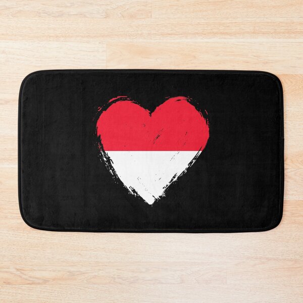 Artikelvorschau, Distressed Monaco Flag Heart MC entworfen und verkauft von shitpostee.
