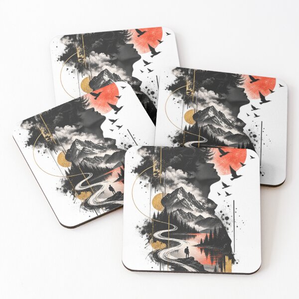 Item preview, Lost Within – Surreal Journey Double Exposure Art designed and sold by moditeck.