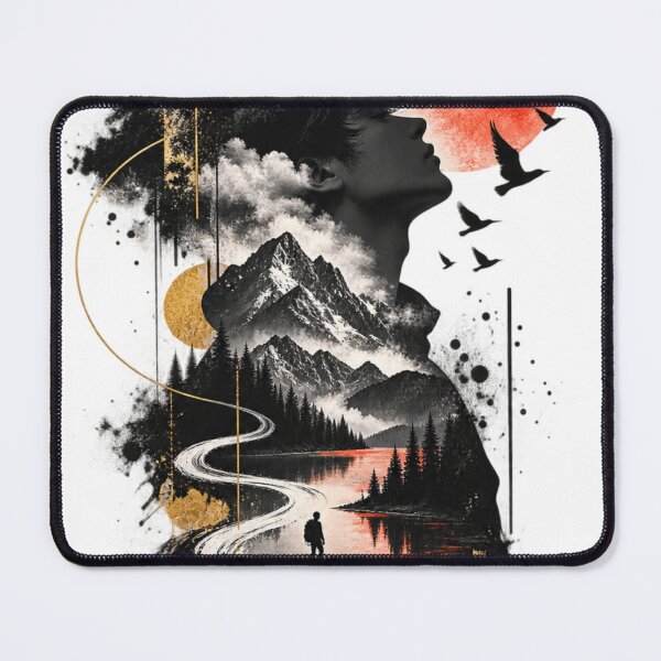 Item preview, Lost Within – Surreal Journey Double Exposure Art designed and sold by moditeck.