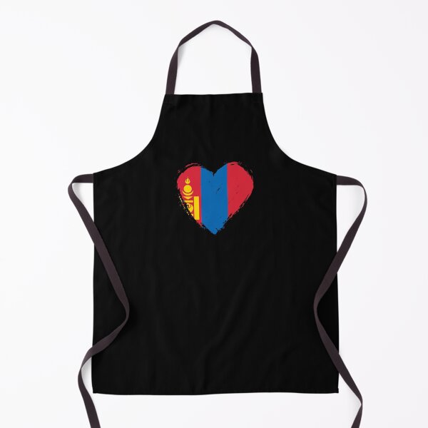 Item preview, Distressed Mongolia Flag Heart MN designed and sold by shitpostee.