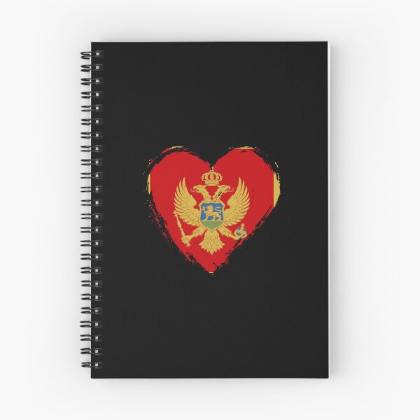 Item preview, Distressed Montenegro Flag Heart ME designed and sold by shitpostee.