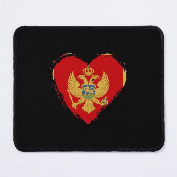 Item preview, Distressed Montenegro Flag Heart ME designed and sold by shitpostee.