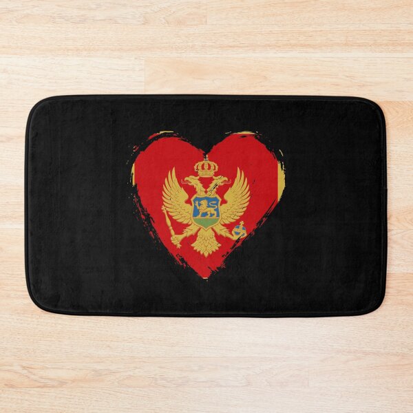 Item preview, Distressed Montenegro Flag Heart ME designed and sold by shitpostee.
