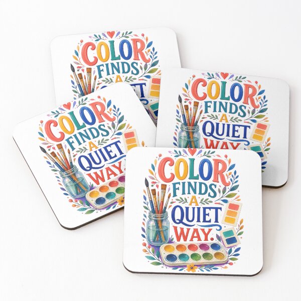 Item preview, Color Finds A Quiet Way Watercolor Painting designed and sold by CheerfulNest.