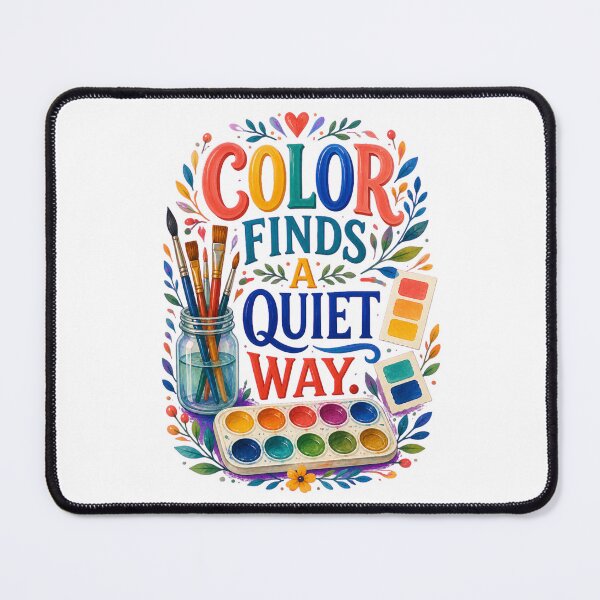Item preview, Color Finds A Quiet Way Watercolor Painting designed and sold by CheerfulNest.