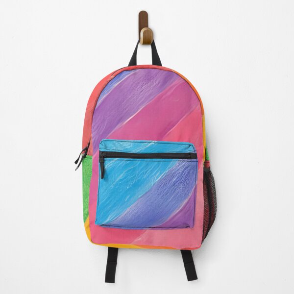 Item preview, Bold Rainbow Abstract Diagonal Stripes Geometric Color Block Art designed and sold by QCena.
