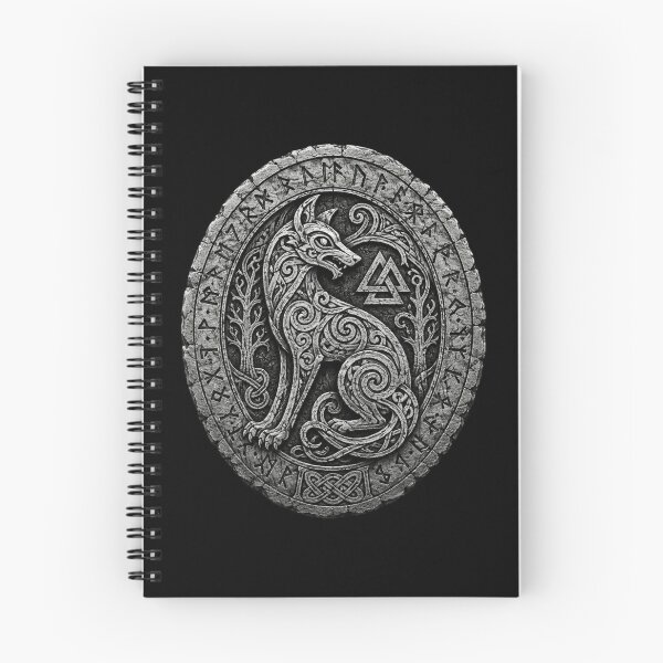 Item preview, Northern Fox Runestone – Scandinavian Fox and Valknut designed and sold by OblivionRise.