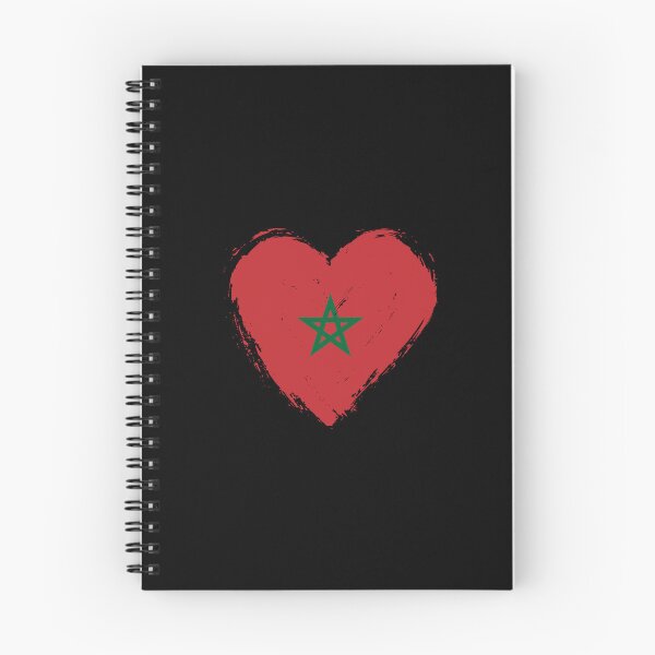 Item preview, Distressed Morocco Flag Heart MA designed and sold by shitpostee.