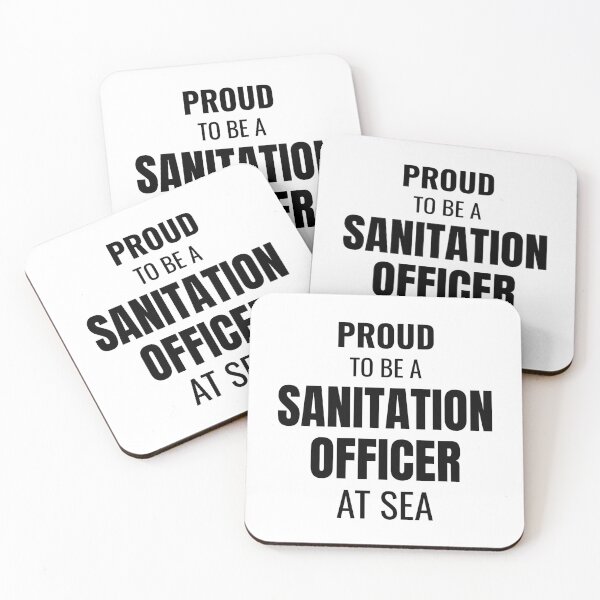 Item preview, Proud to be a Sanitation Officer at Sea (Black) designed and sold by ShipCrewNation.