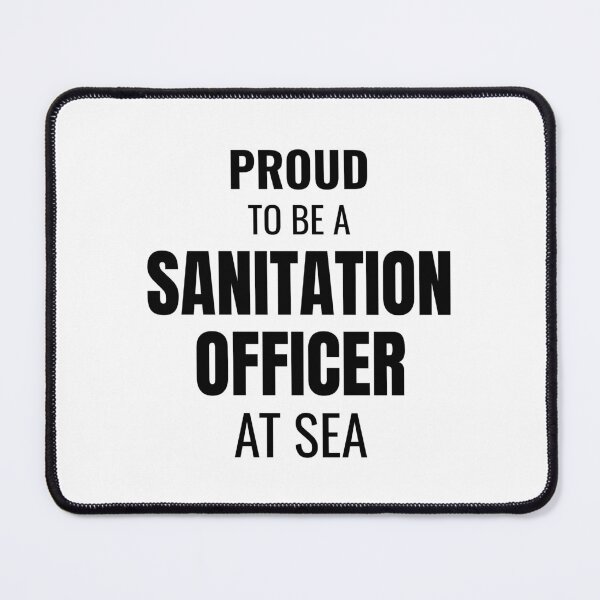 Item preview, Proud to be a Sanitation Officer at Sea (Black) designed and sold by ShipCrewNation.