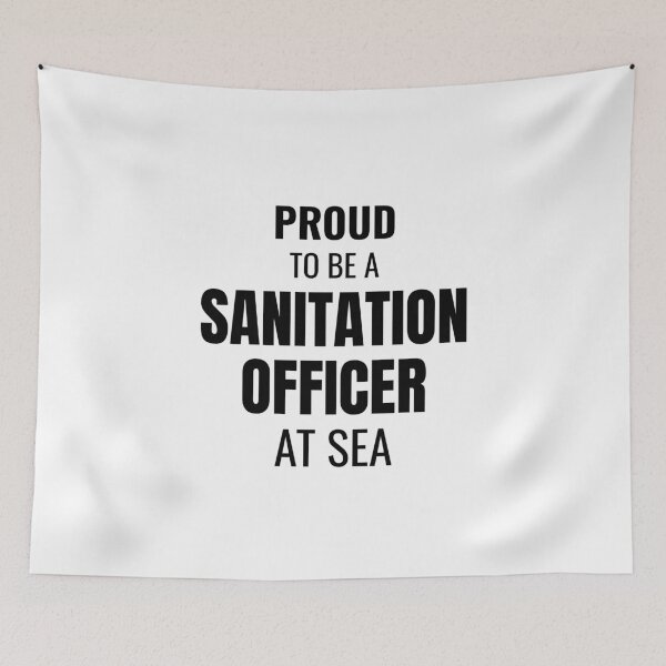 Item preview, Proud to be a Sanitation Officer at Sea (Black) designed and sold by ShipCrewNation.