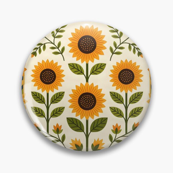 Item preview, Flower quilt grid with fall sunflowers and pumpkins. designed and sold by Ponted.