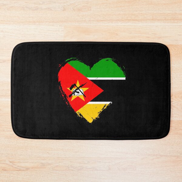 Item preview, Distressed Mozambique Flag Heart MZ designed and sold by shitpostee.